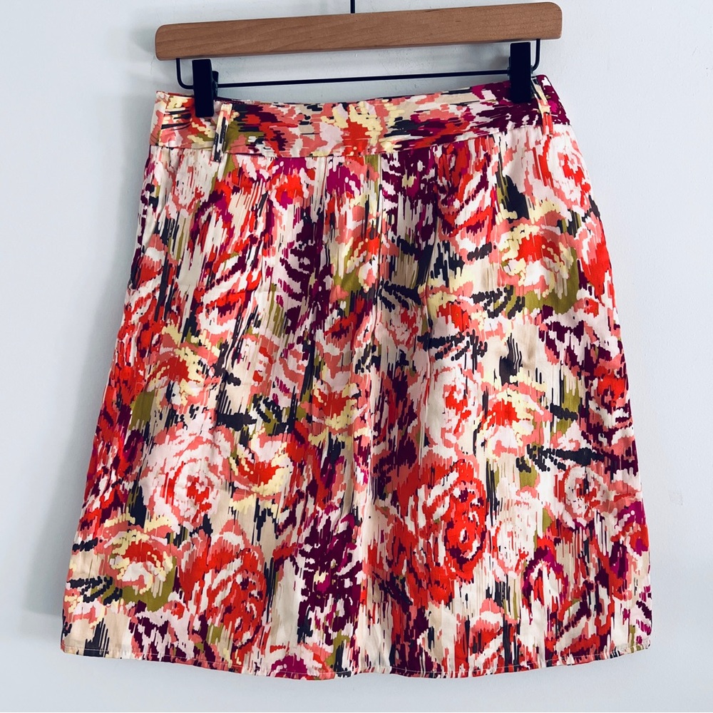 Liz Claiborne Floral A Line Skirt
